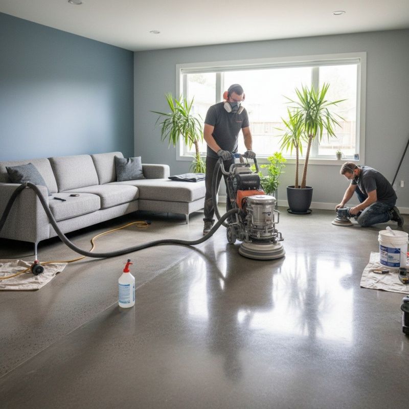 Basement Floor Polishing in Louisville, KY